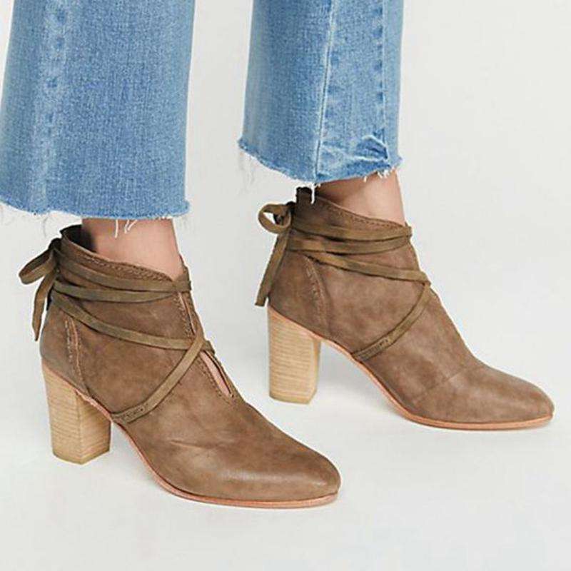 Spring Tied Autumn Women's Boots