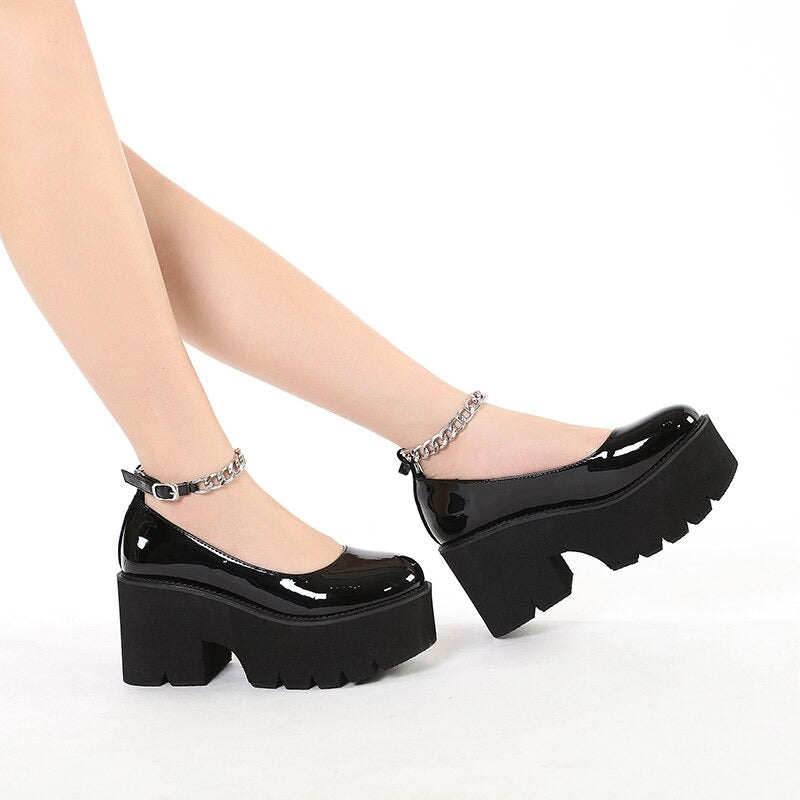 Women Loafers Thick Bottom