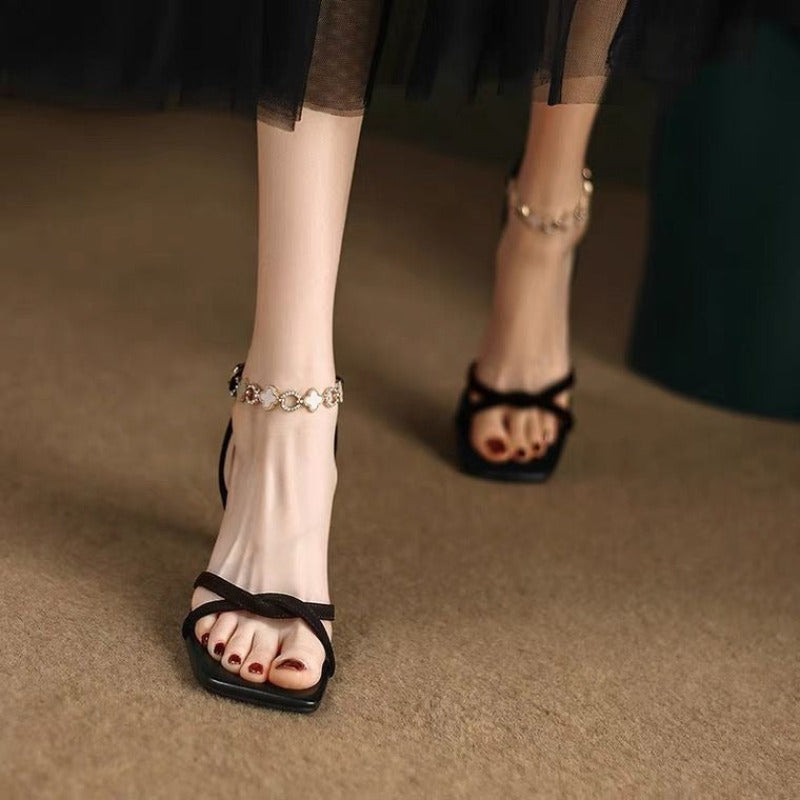 Elegant Squared Toe Sandals