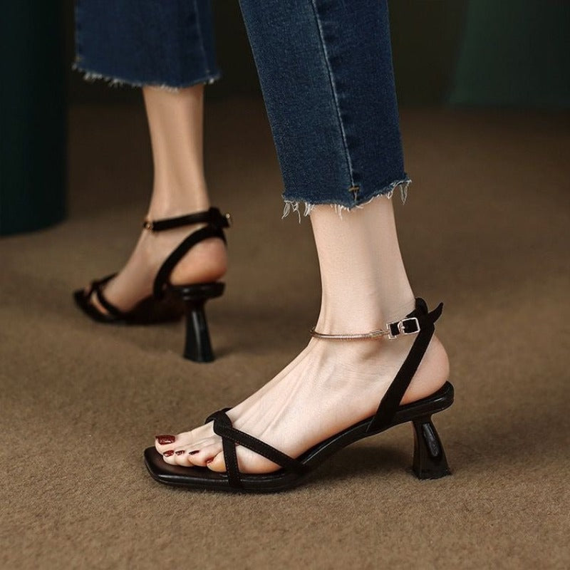 Elegant Squared Toe Sandals