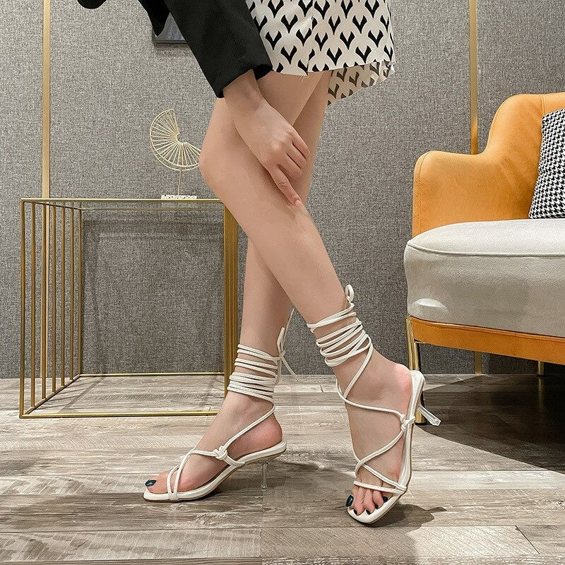 Women Gladiator Knee High Sandals