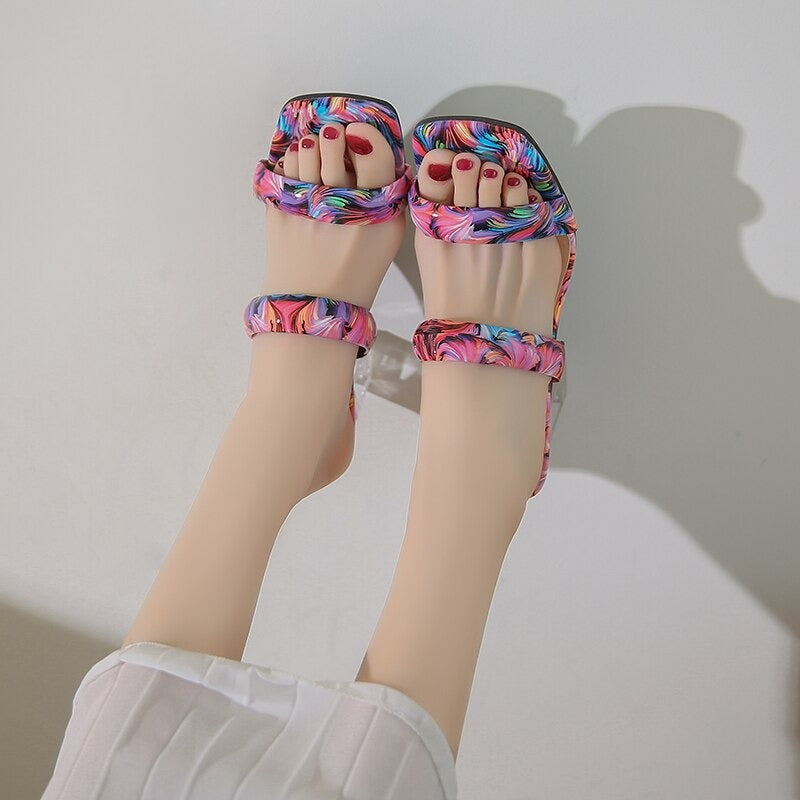 Women Slippers Rhinestone