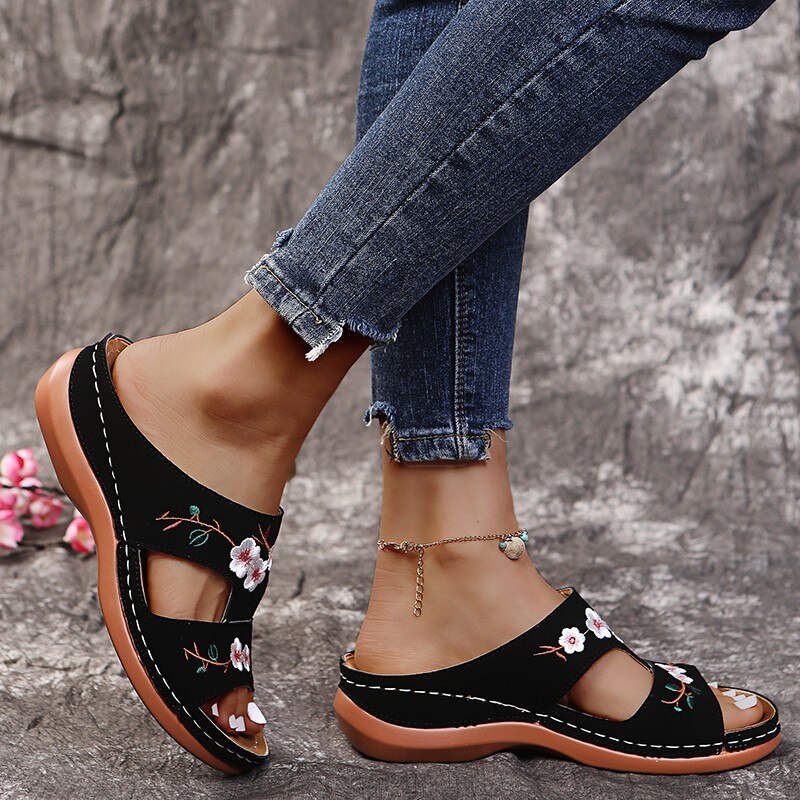 Women Flower Slippers