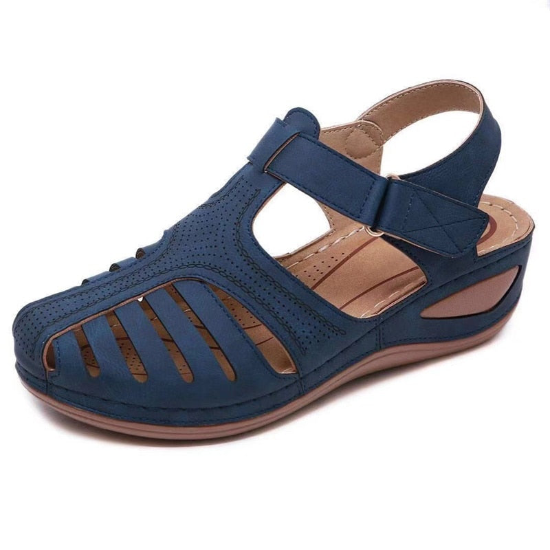 Leather Vintage Buckle Sandals