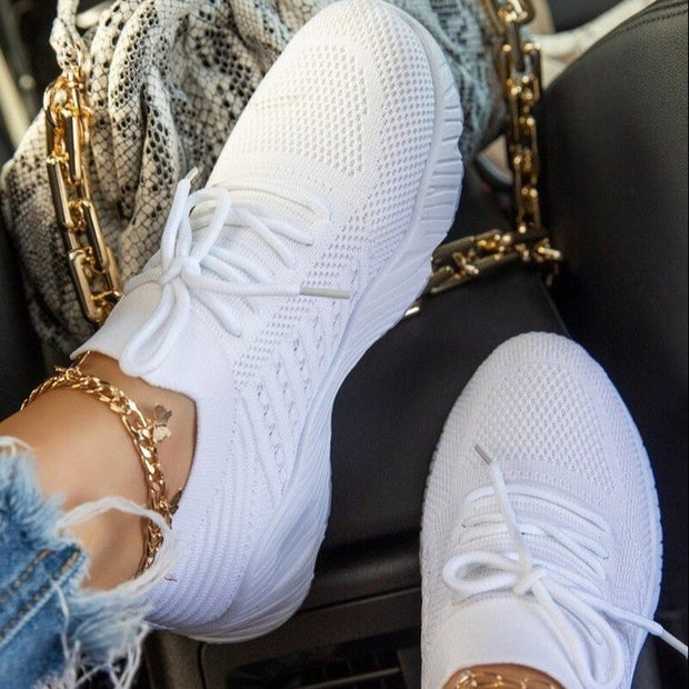 Comfortable Mesh Lace-Up Shoes