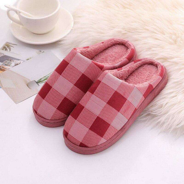 Cotton-padded Lovers Home Slippers