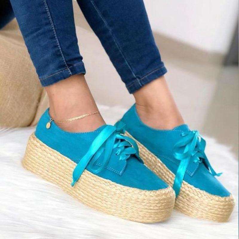 Canvas Loafers Thick Bottom Flats Shoes