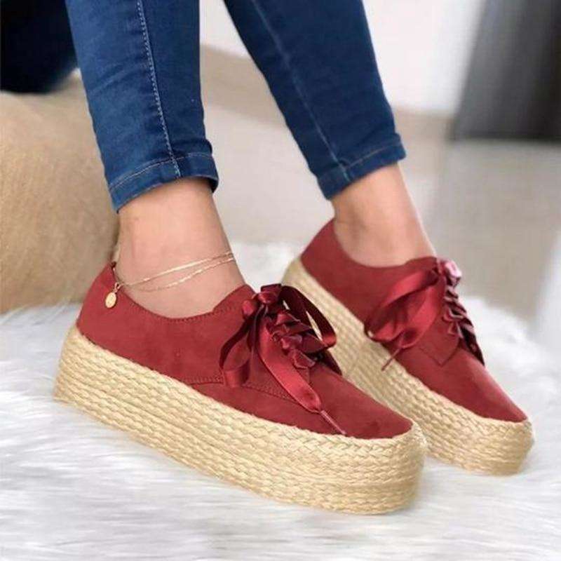 Canvas Loafers Thick Bottom Flats Shoes