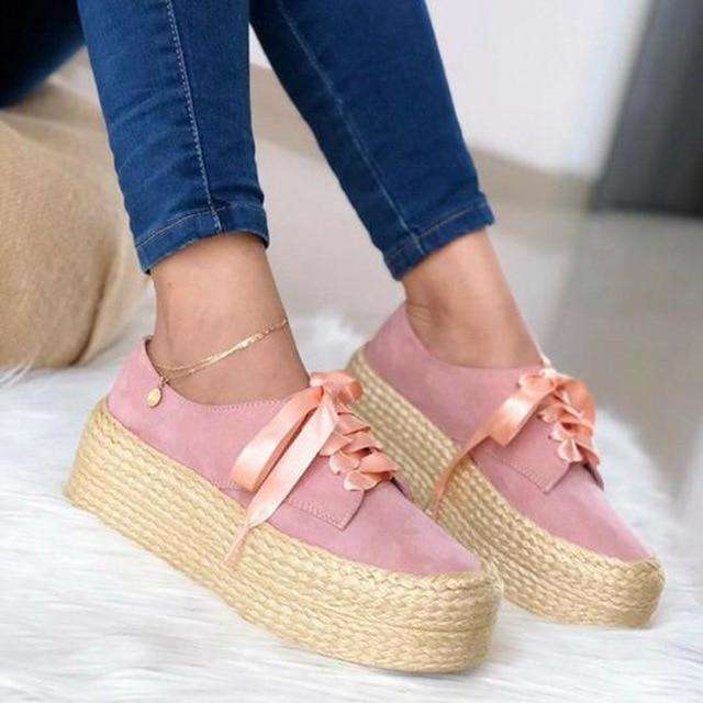 Canvas Loafers Thick Bottom Flats Shoes