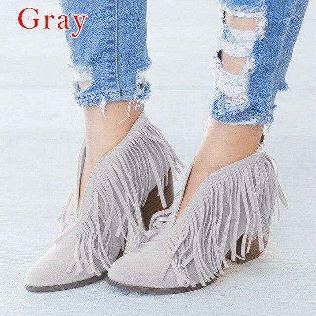 Vintage Strappy Mini Buckle Boots