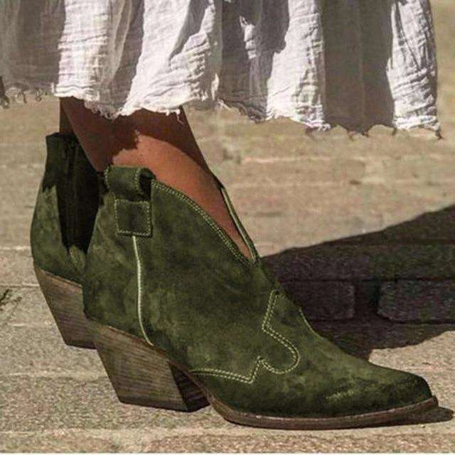 Vintage Strappy Mini Buckle Boots