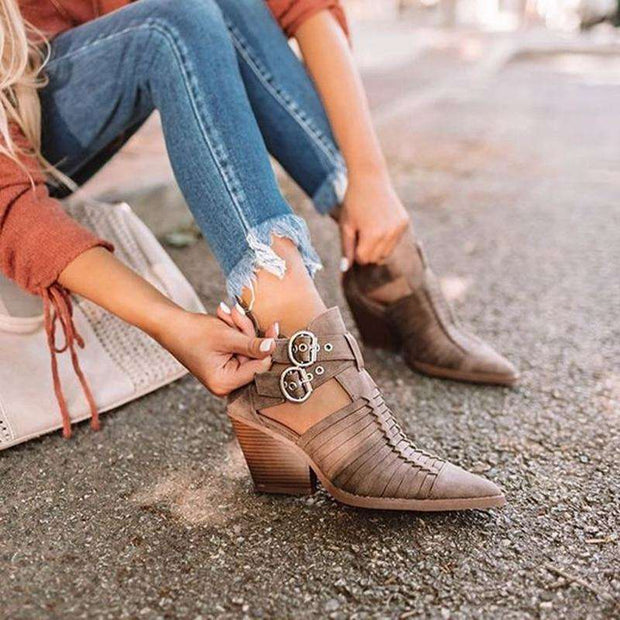 Sexy Ankle Boots With Pointed Toe