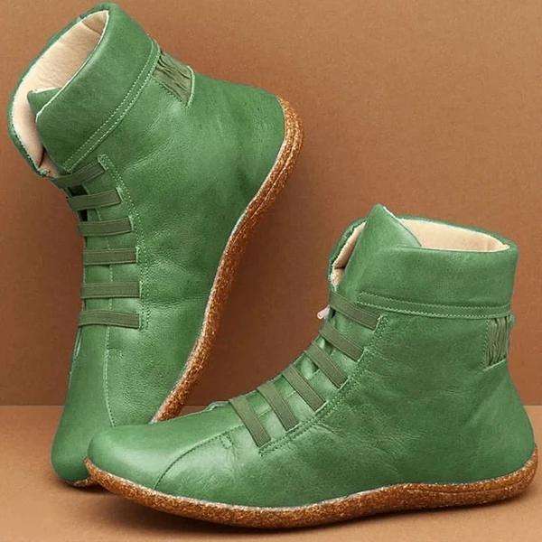 Women Autumn Strappy Vintage Boots