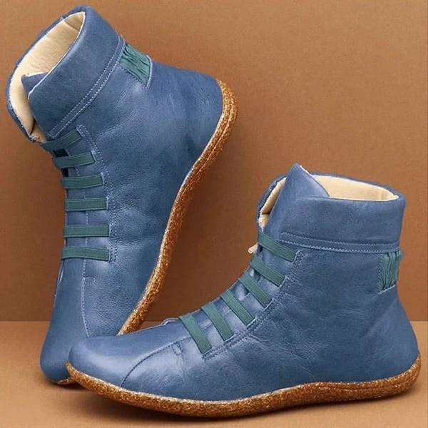 Women Autumn Strappy Vintage Boots