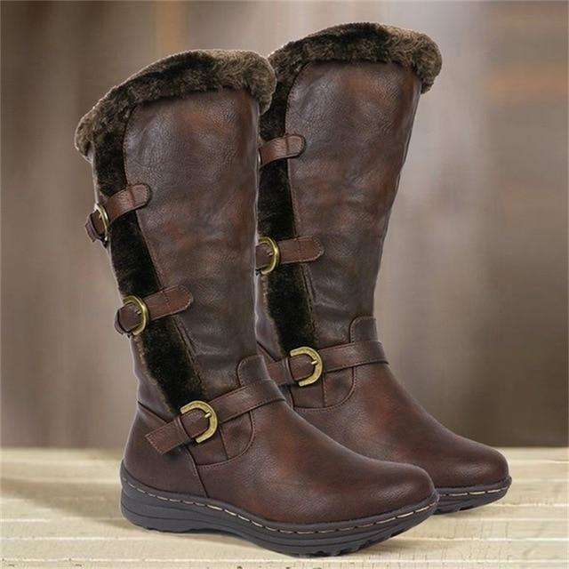 Thick Fur Snow Boots For Females