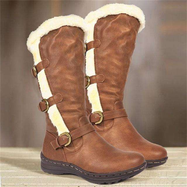 Thick Fur Snow Boots For Females