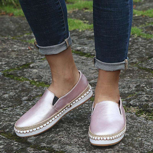 Round Toe Platform Casual Comfortable Shoes