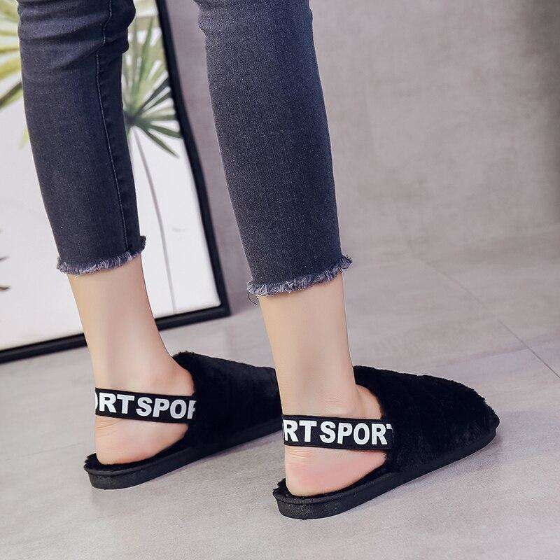 Women Fur Home Slippers