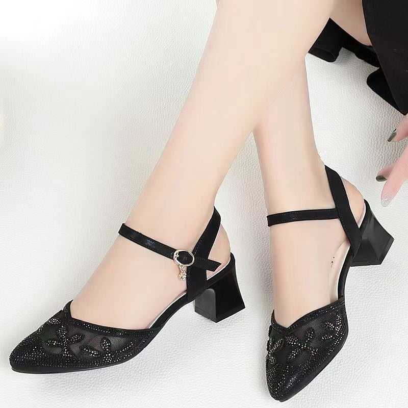 Women Baotou Korean Buckle Shoes