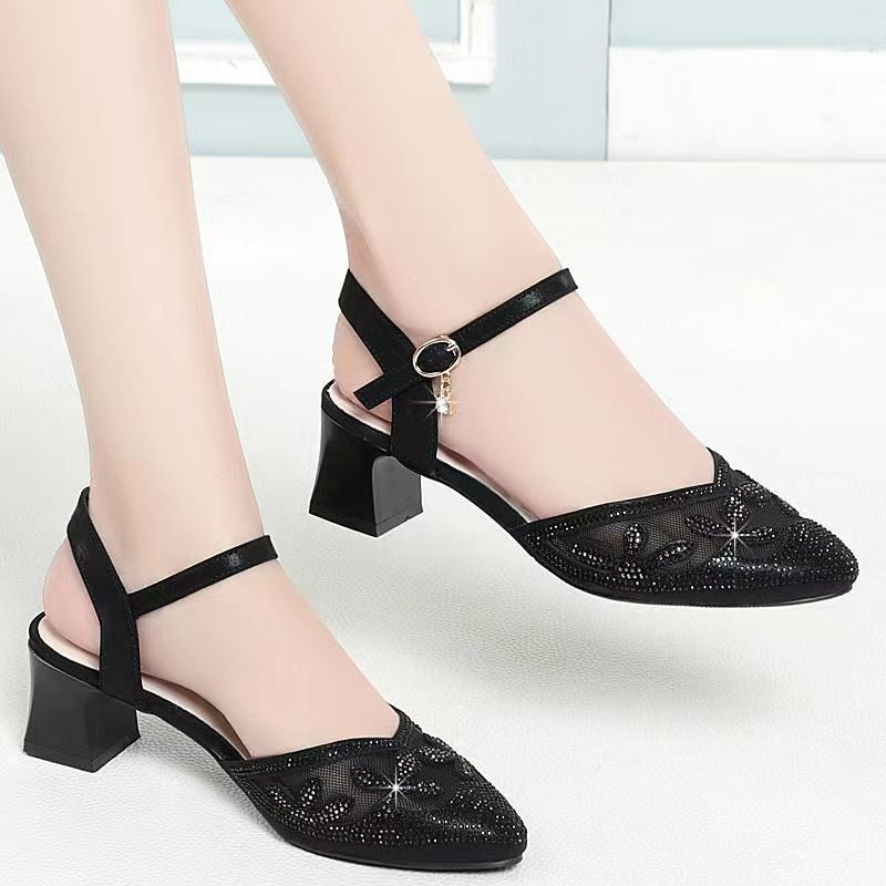 Women Baotou Korean Buckle Shoes