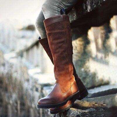 Women Long Riding Casual Rome Style Boots