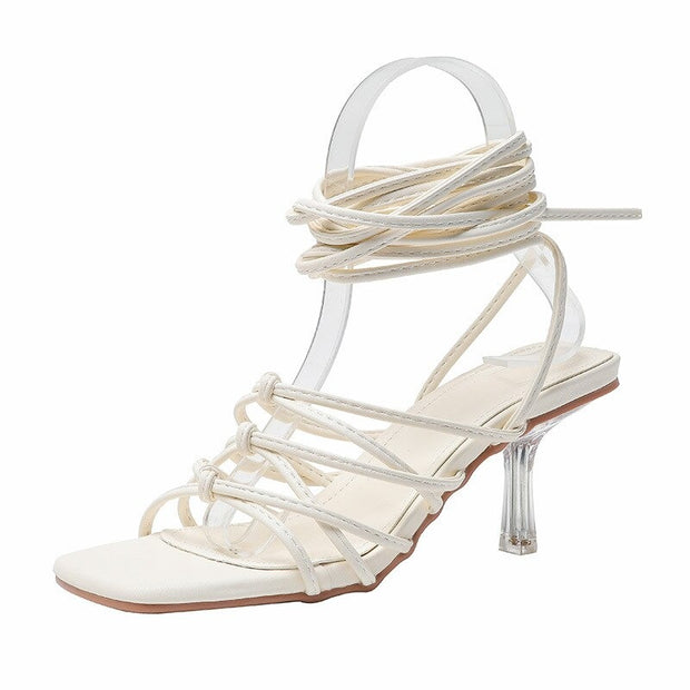 Women's Gladiator High Heels Buckle Strap