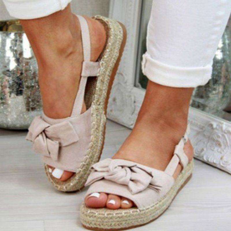 Peep Toe Buckle Design Roman Summer Sandals