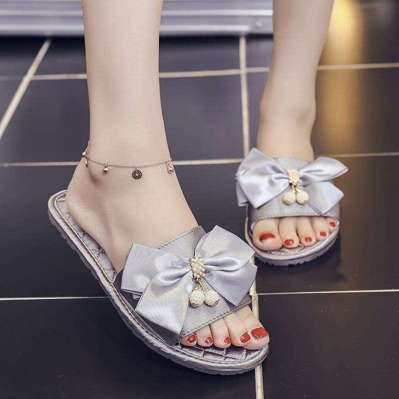 Bow Casual Beach Flip Flops