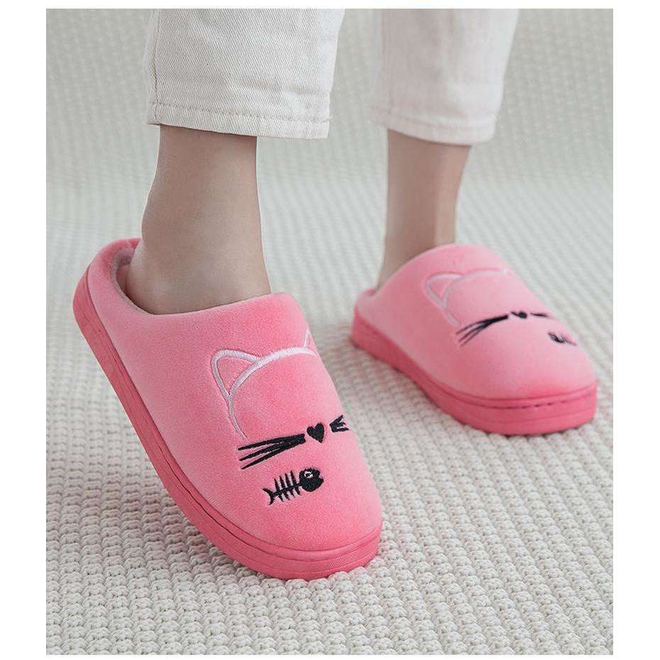 Cat Face Non-slip House Slippers – Shoe Me Honey