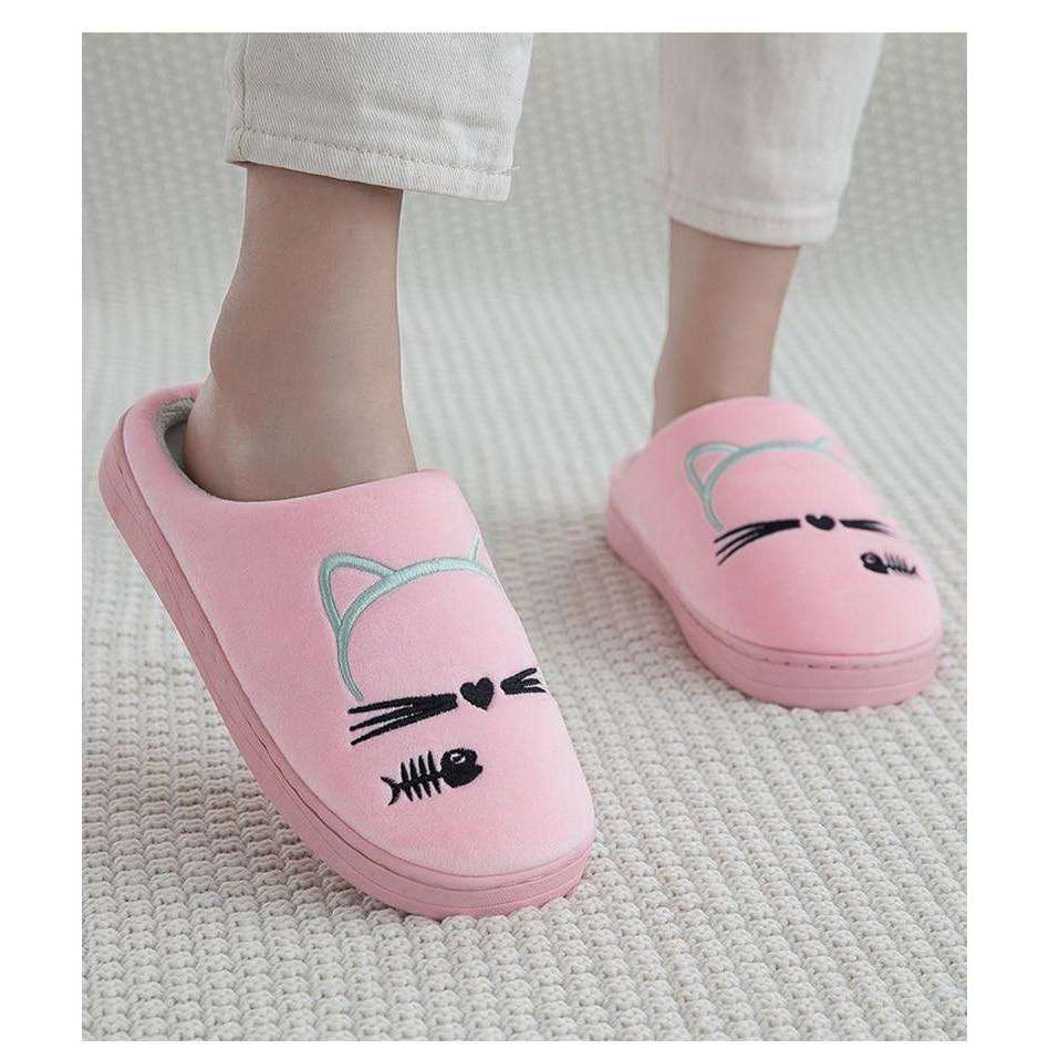 Cat Face Non-slip House Slippers – Shoe Me Honey