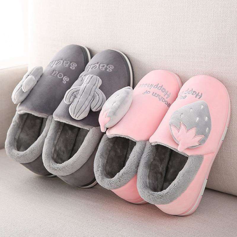 Bedroom Couple Soft Winter Slippers