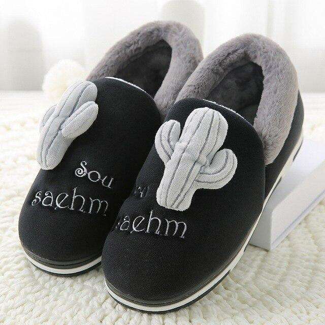 Bedroom Couple Soft Winter Slippers