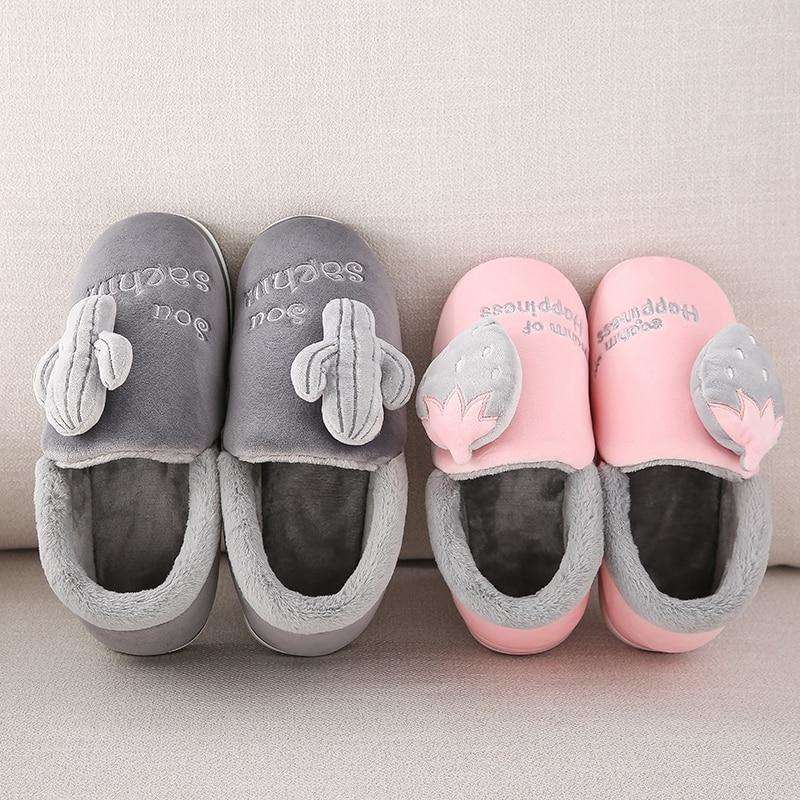 Bedroom Couple Soft Winter Slippers