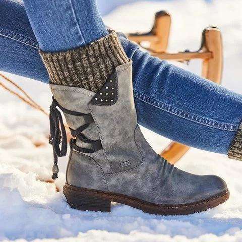 Retro Handmade Leather Long Boots