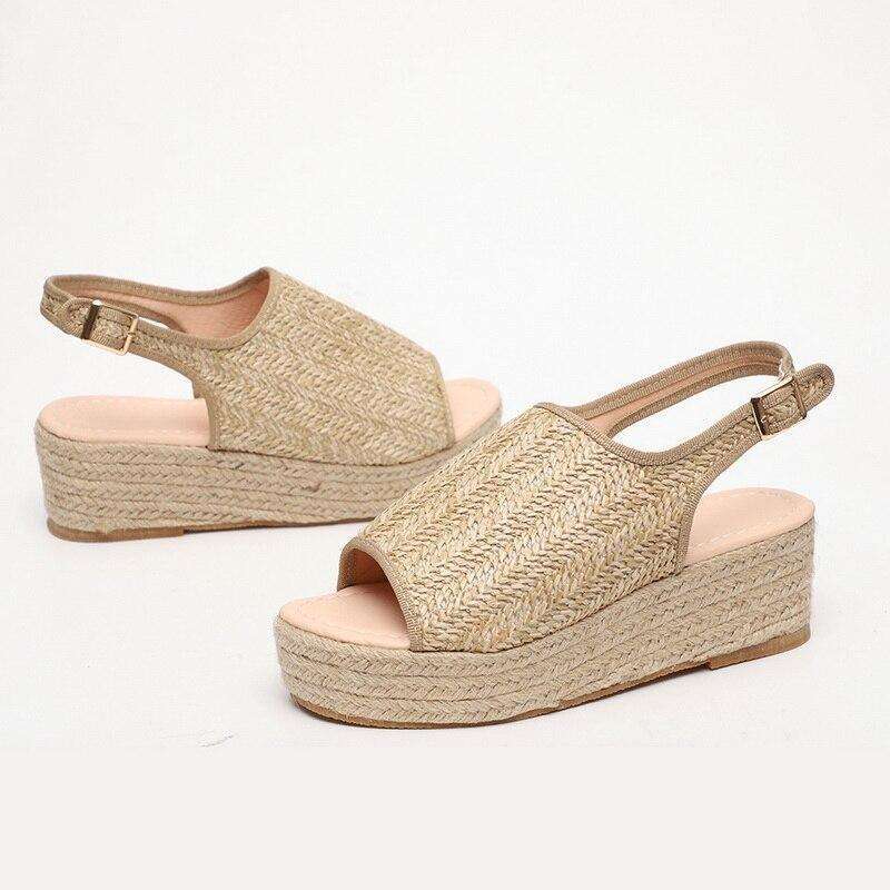 Braided Thick Sole Roman Beach Sandals